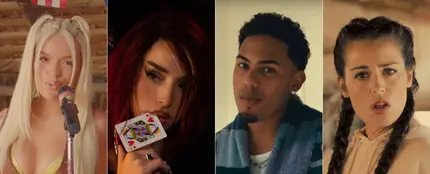 Karol G, Lola Índigo, Myke Towers e Isabel Aaiún Karol G, Lola Índigo, Myke Towers e Isabel Aaiún