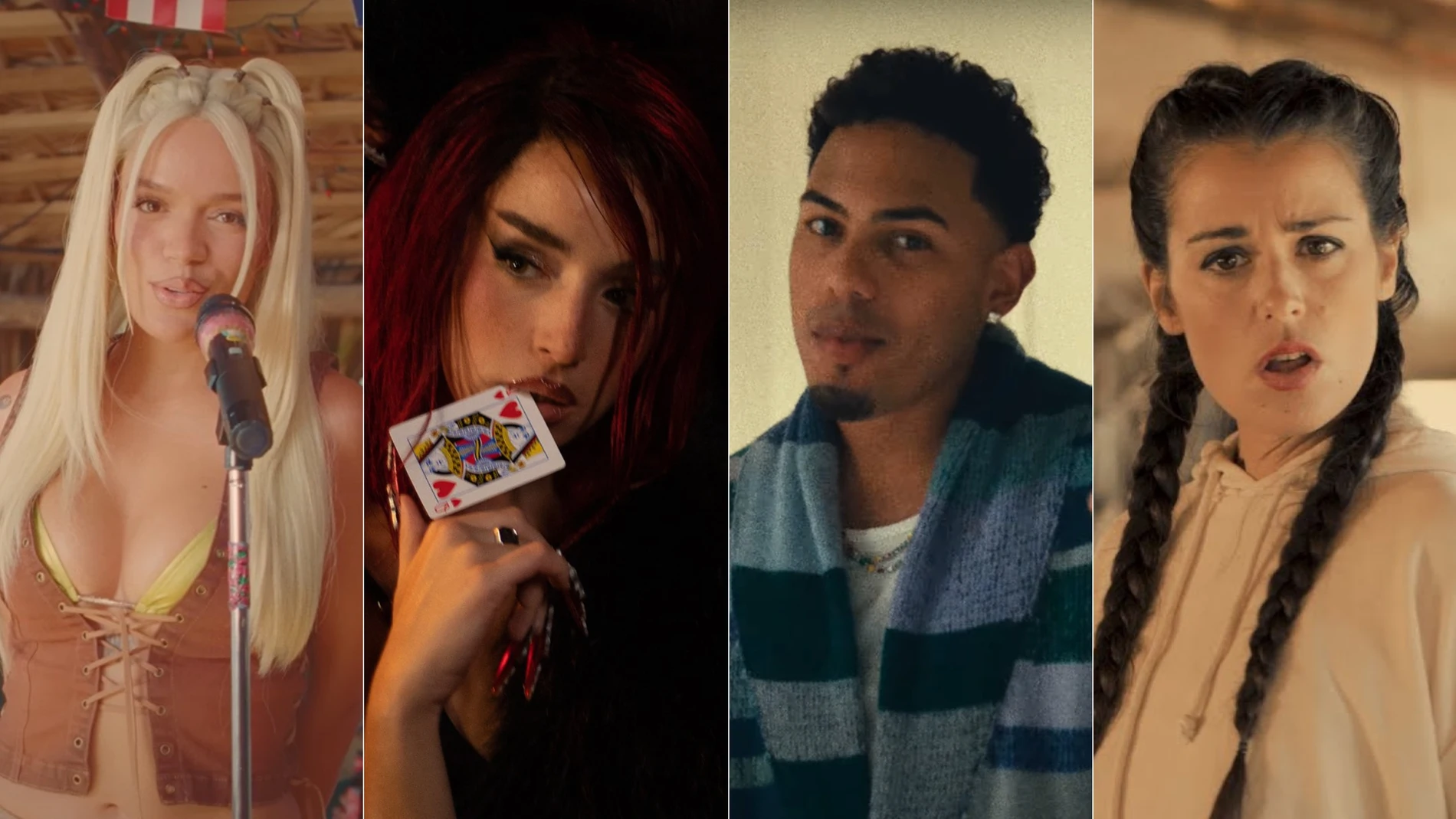 Karol G, Lola Índigo, Myke Towers e Isabel Aaiún Karol G, Lola Índigo, Myke Towers e Isabel Aaiún