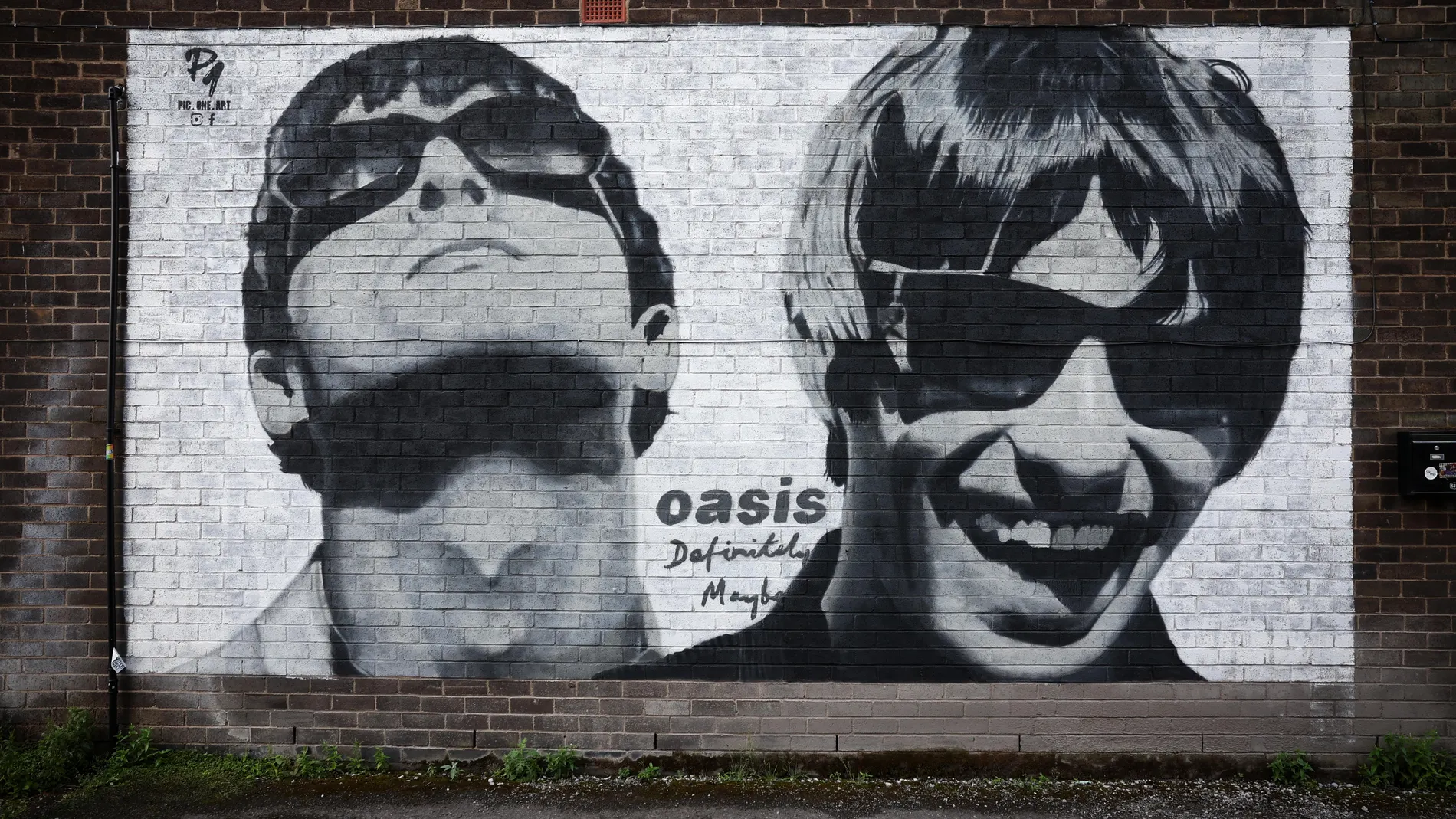 Mural de Oasis en Mánchester Mural de Oasis en Mánchester