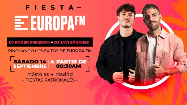 Javi Sánchez y Roger Freedom llevan la mejor música a las Fiestas de Móstoles