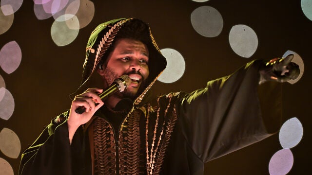 The Weeknd, encapuchado en São Paulo