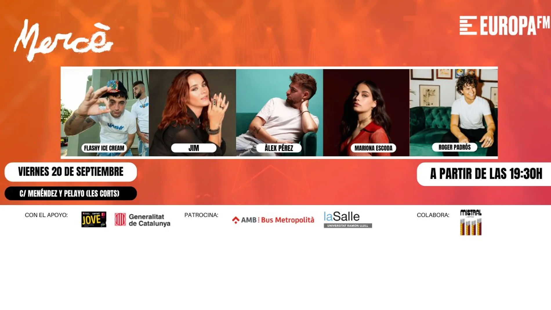 Vive La Mercè 2024 con la música de Jim, Mariona Escoda, Roger Padrós y más artistas Vive La Mercè 2024 con la música de Jim, Mariona Escoda, Roger Padrós y más artistas