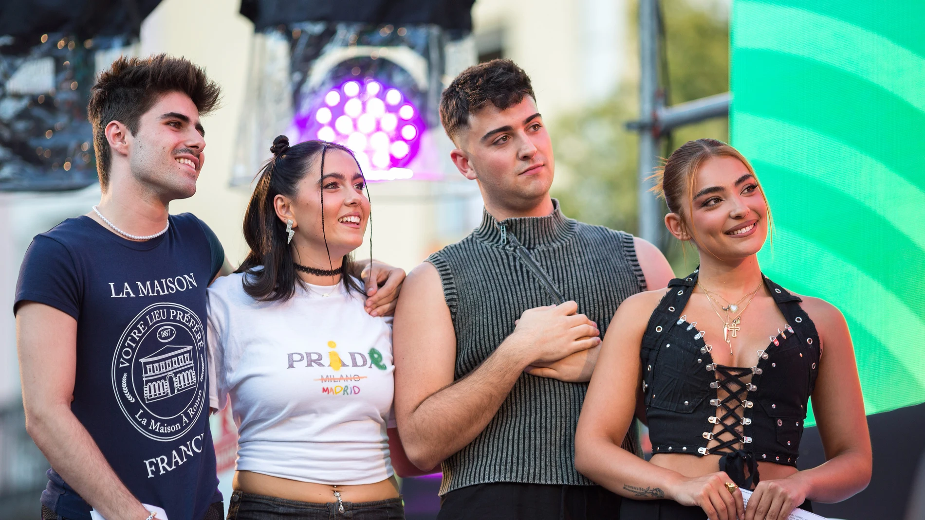 Martin Urrutia, Chiara Oliver, Juanjo Bona y Violeta Martin Urrutia, Chiara Oliver, Juanjo Bona y Violeta
