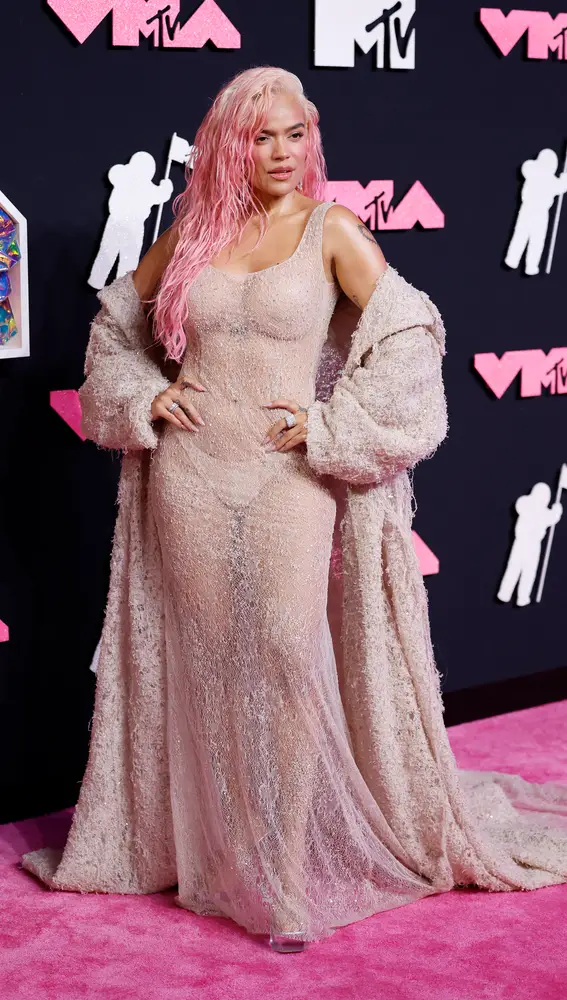 Karol G en la alfombra roja de los MTV VMAs 2023 Karol G en la alfombra roja de los MTV VMAs 2023
