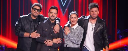 Antonio Orozco, Luis Fonsi, Malú y Pablo López en 'La Voz 2024' 