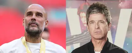 Pep Guardiola y Noel Gallagher Pep Guardiola y Noel Gallagher