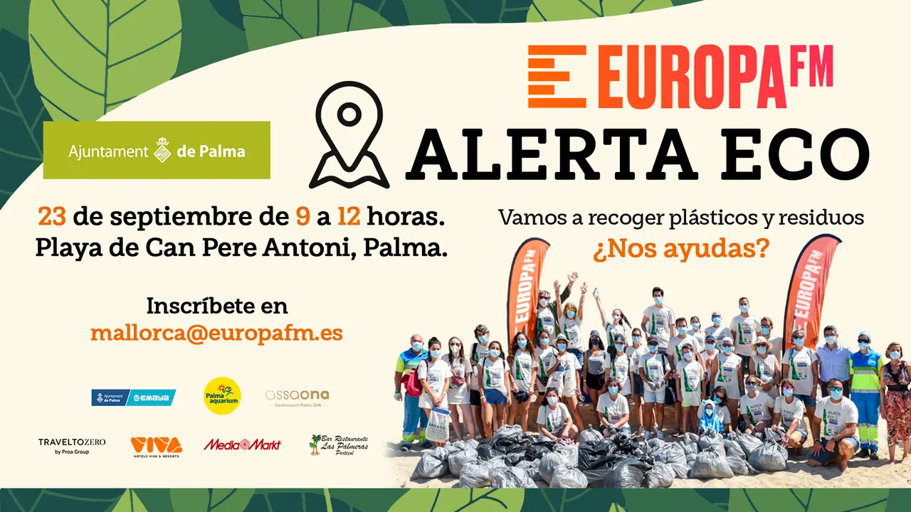 Súmate a la Alerta ECO de Europa FM limpiando la playa de Can Pere Antoni de Palma Súmate a la Alerta ECO de Europa FM limpiando la playa de Can Pere Antoni de Palma