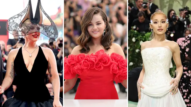 Lady Gaga, Selena Gómez y Ariana Grande; tres estrellas pop que competirán en los Oscar