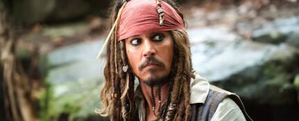 Johnny Depp como Jack Sparrow en 'Piratas del Caribe'