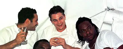 Leonardo DiCaprio y Puff Daddy en una de las fiestas del rapero Leonardo DiCaprio y Puff Daddy en una de las fiestas del rapero