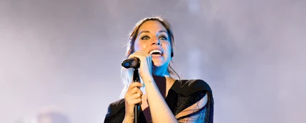 Leire Martínez en un concierto de La Oreja de Van Gogh Leire Martínez en un concierto de La Oreja de Van Gogh