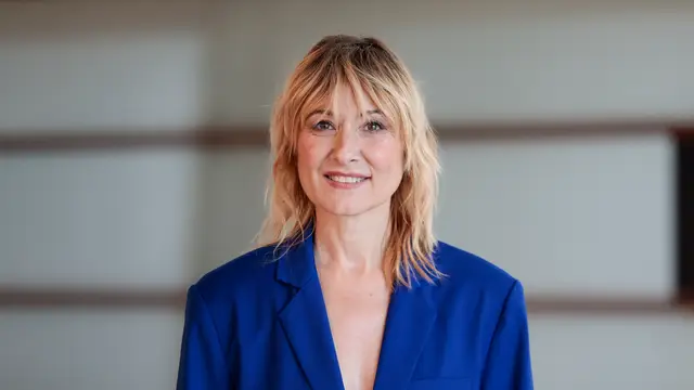 La actriz Nathalie Poza en el Festival de cine de San Sebastián 2024