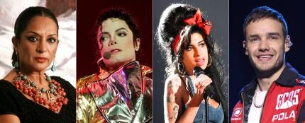 Lola Flores, Michael Jackson, Amy Winehouse y Liam Payne