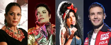 Lola Flores, Michael Jackson, Amy Winehouse y Liam Payne Lola Flores, Michael Jackson, Amy Winehouse y Liam Payne