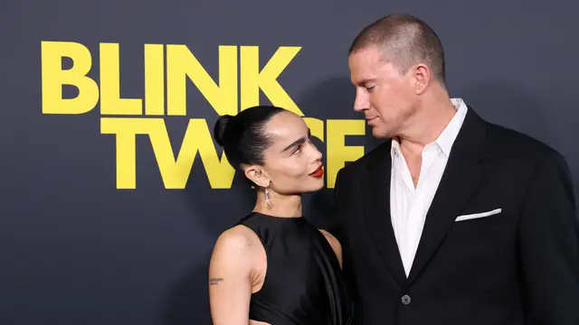Zoë Kravitz y Channing Tatum en la 'premiere' de 'Blink Twice'