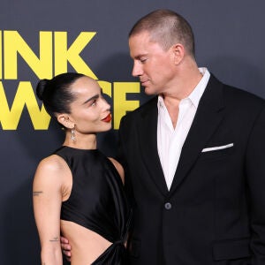 Zo&euml; Kravitz y Channing Tatum en la 'premiere' de 'Blink Twice'