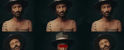 Fotograma del videoclip de 'Como si fueras a morir mañana' de Leiva (2019) Fotograma del videoclip de 'Como si fueras a morir mañana' de Leiva (2019)