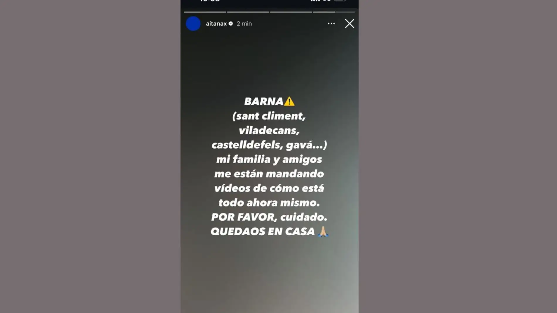 Aitana manda una alerta en Instagram Aitana manda una alerta en Instagram