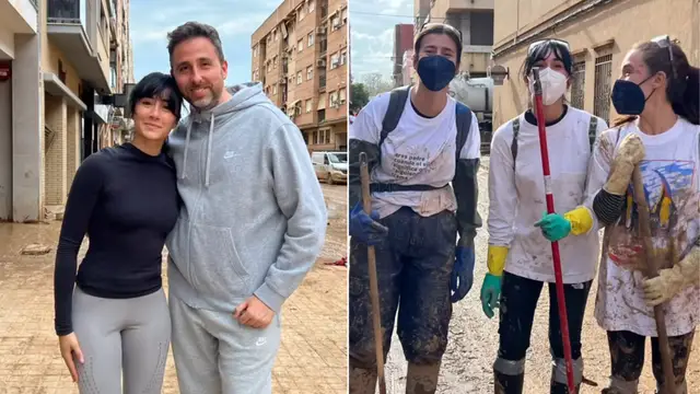 Aitana con Julio Braceli y sus amigas en Catarroja