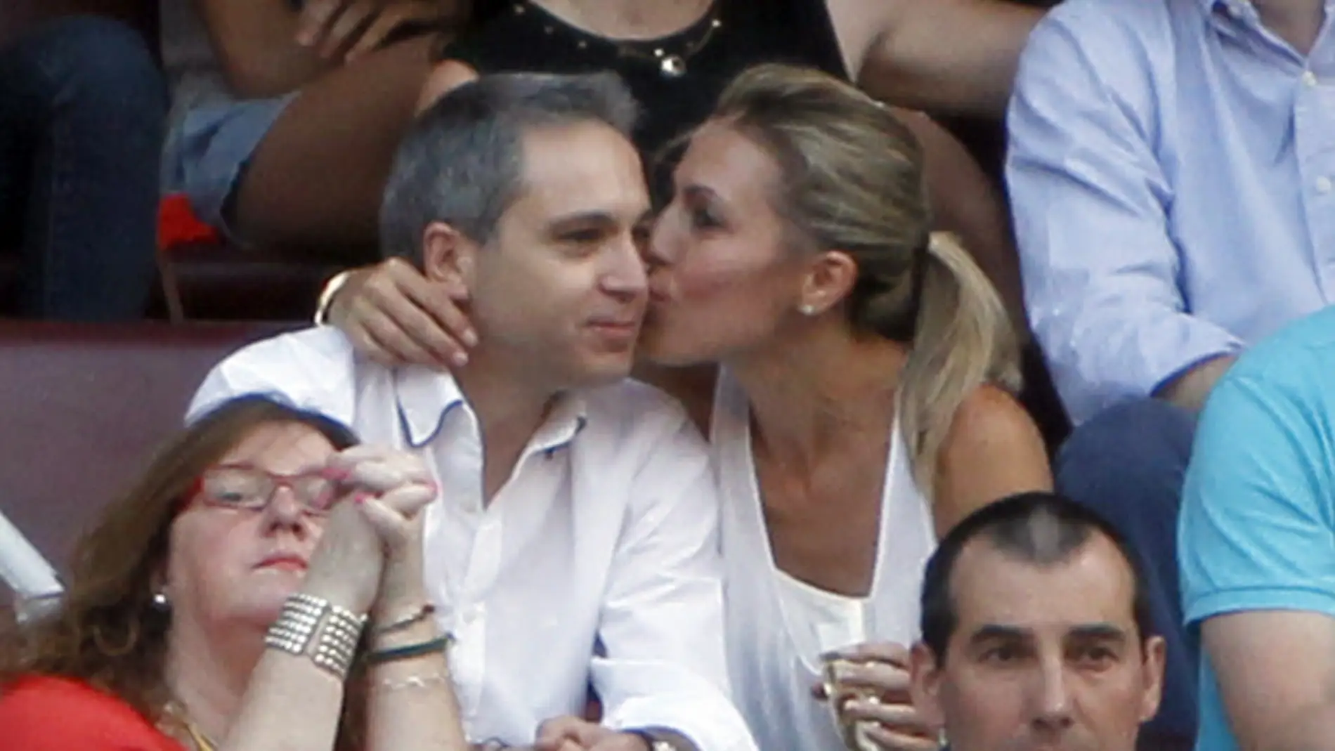 Vicente Vallés y Ángeles Blanco en 2013, cuando se conoció su relación Vicente Vallés y Ángeles Blanco en 2013, cuando se conoció su relación