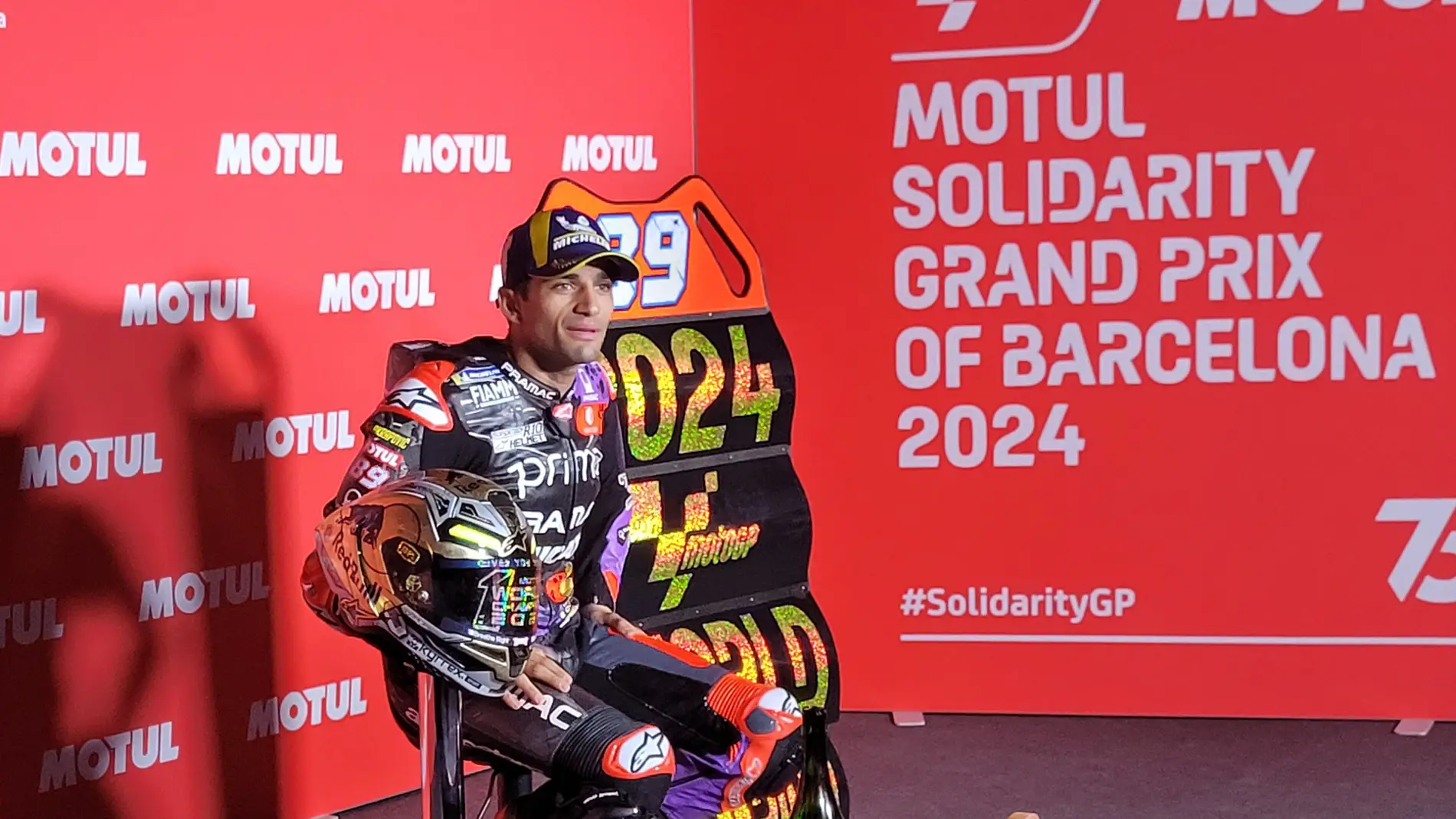 El piloto español Jorge Martín tras ser campeón del mundo de MotoGP El piloto español Jorge Martín tras ser campeón del mundo de MotoGP