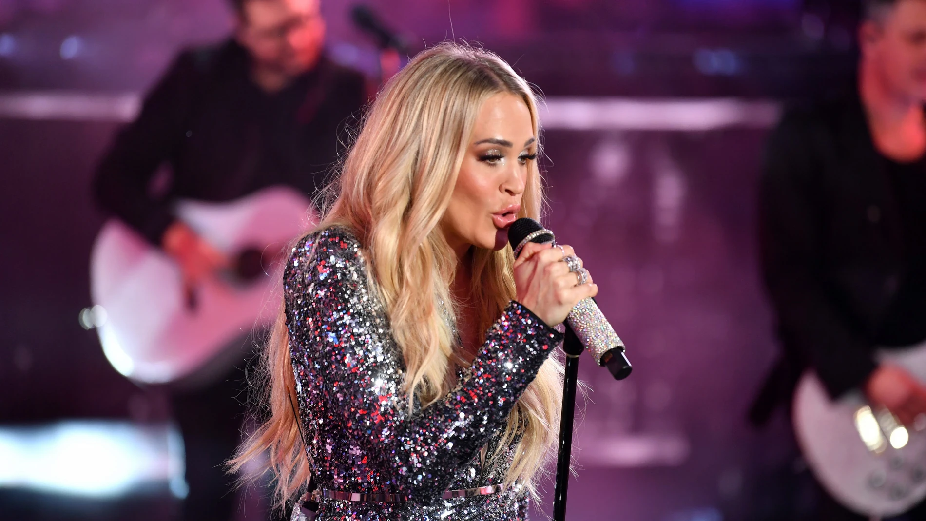 La cantante country Carrie Underwood, en un evento el 31 de diciembre de 2024. La cantante country Carrie Underwood, en un evento el 31 de diciembre de 2024.
