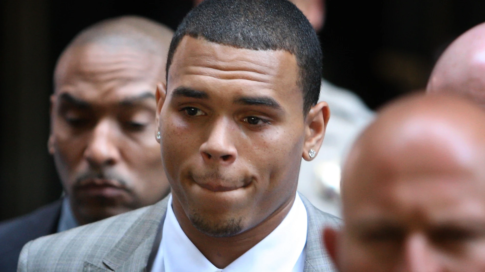 Chris Brown en el juicio por agresión a Rihanna Chris Brown en el juicio por agresión a Rihanna