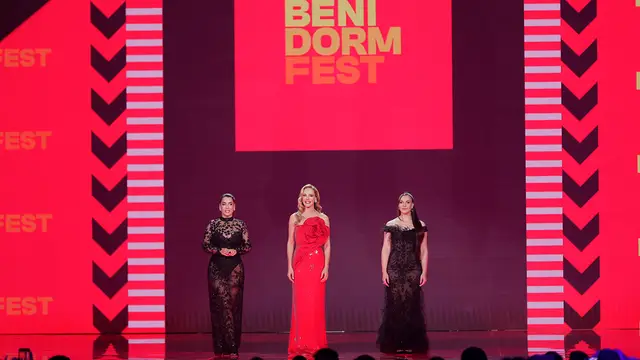 Ruth Lorenzo, Paula Vázquez e Inés Hernand, presentadoras del Benidorm Fest 2025.