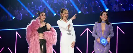 Inés Hernand, Paula Vázquez y Ruth Lorenzo, presentadoras del Benidorm Fest 2025. Inés Hernand, Paula Vázquez y Ruth Lorenzo, presentadoras del Benidorm Fest 2025.