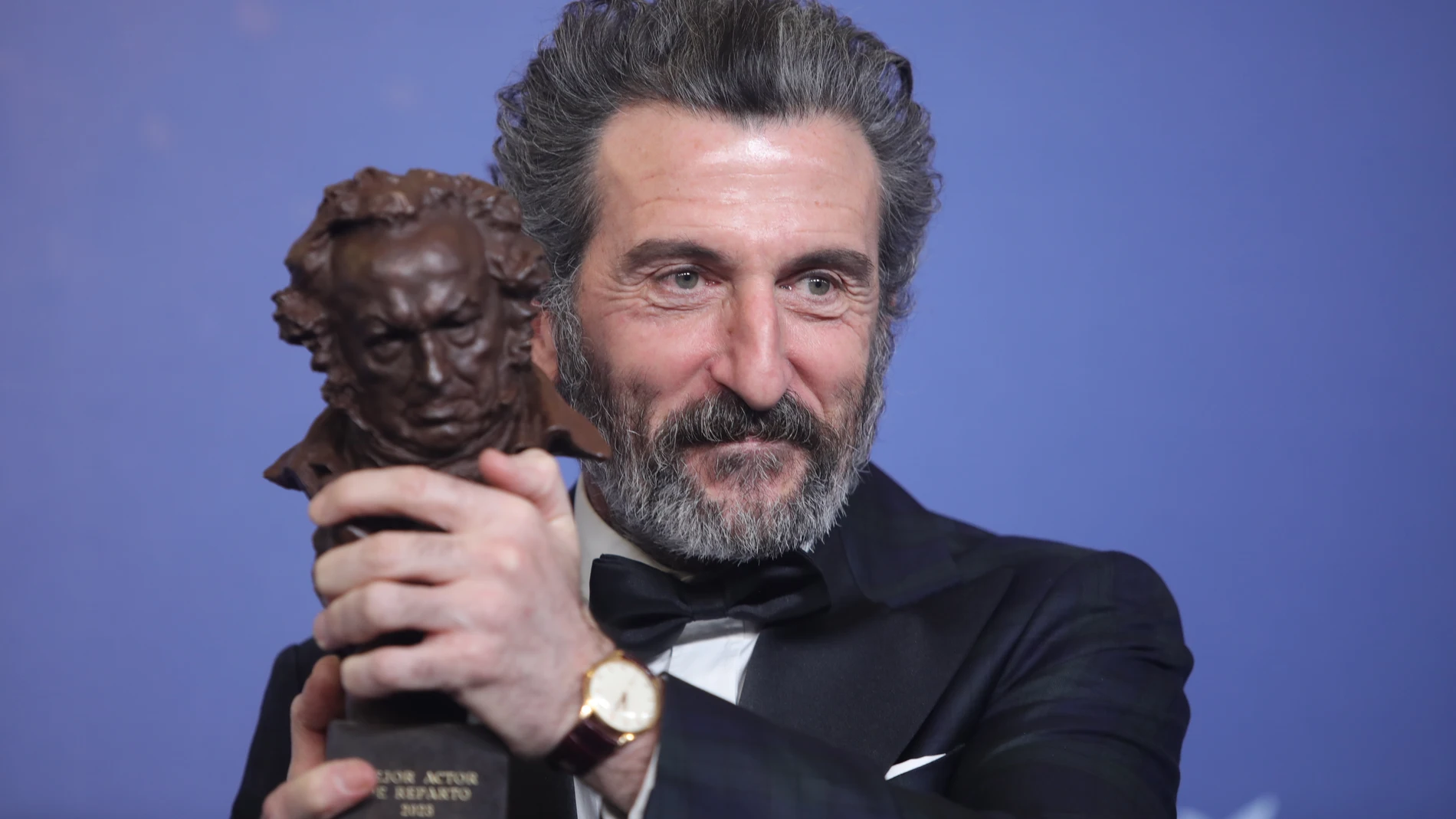 Luis Zahera, ganador en los Premios Goya 2023 Luis Zahera, ganador en los Premios Goya 2023