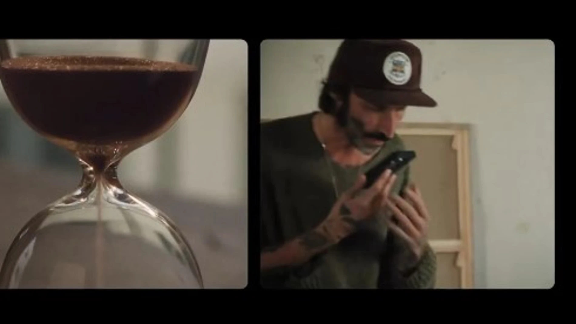 Leiva, en el vídeo de 'Caída Libre' con Robe Leiva, en el vídeo de 'Caída Libre' con Robe