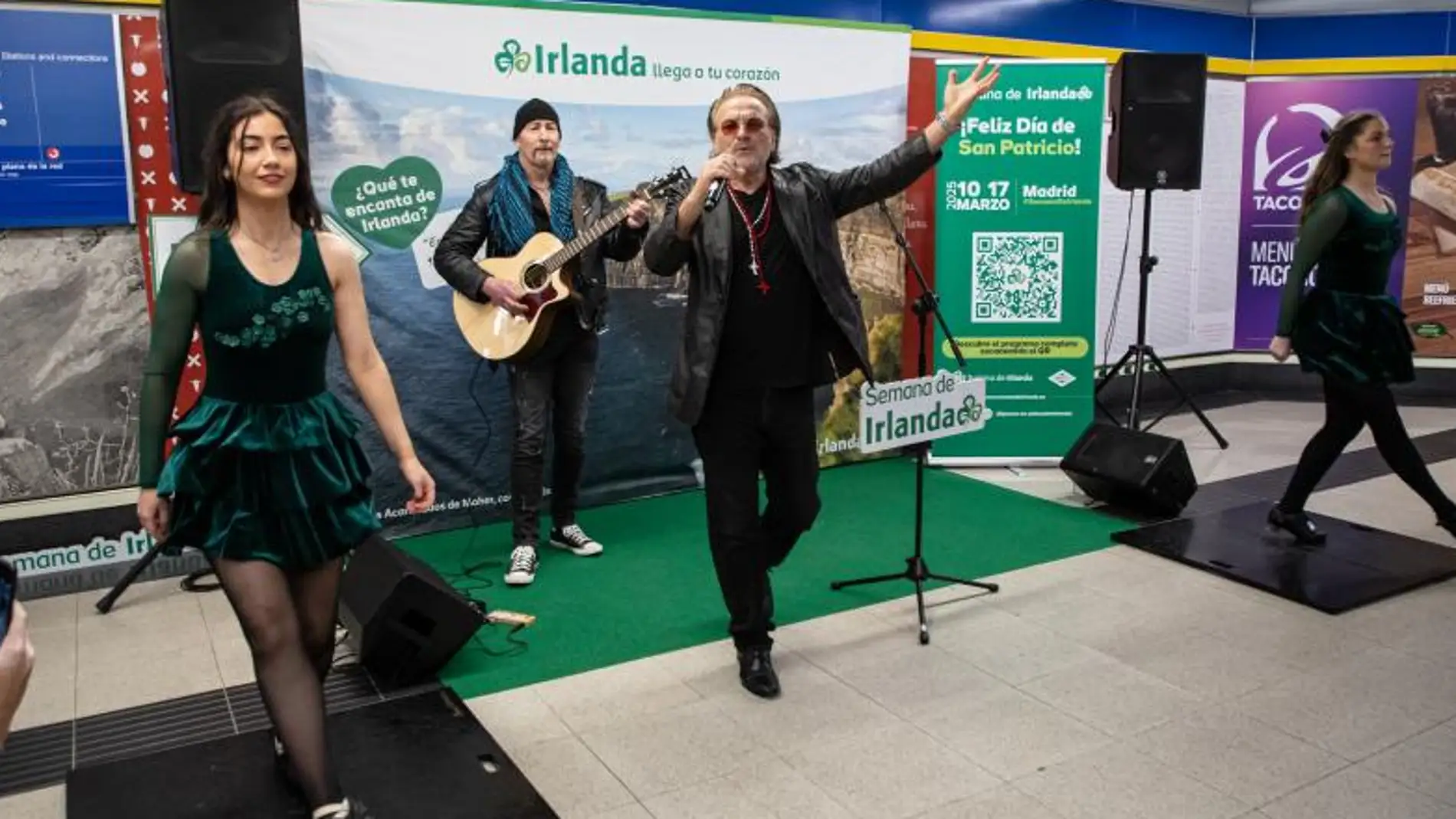 El homenaje a U2 en el Metro de Madrid por la III Semana de Irlanda El homenaje a U2 en el Metro de Madrid por la III Semana de Irlanda
