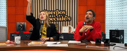 Eva Soriano con Nacho García en Cuerpos especiales Eva Soriano con Nacho García en Cuerpos especiales