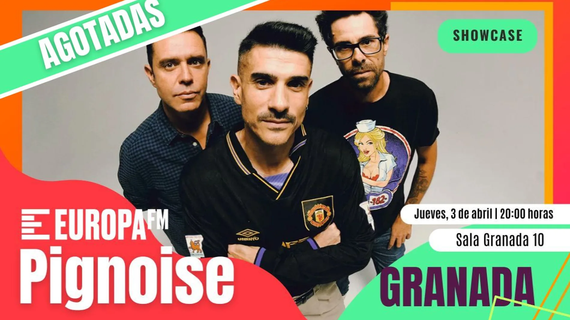 Agotadas las invitaciones para el showcase de Pignoise en Granada con Europa FM Agotadas las invitaciones para el showcase de Pignoise en Granada con Europa FM