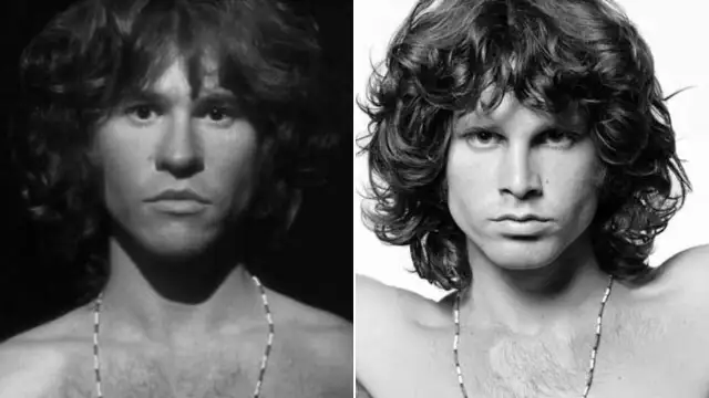 Val Kilmer como Jim Morrison en el biopic de The Doors