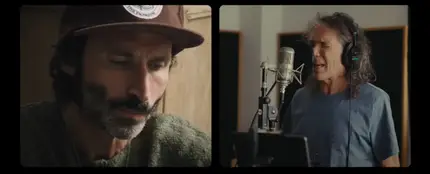 Leiva y Robe en el videoclip de 'Caída libre' Leiva y Robe en el videoclip de 'Caída libre'