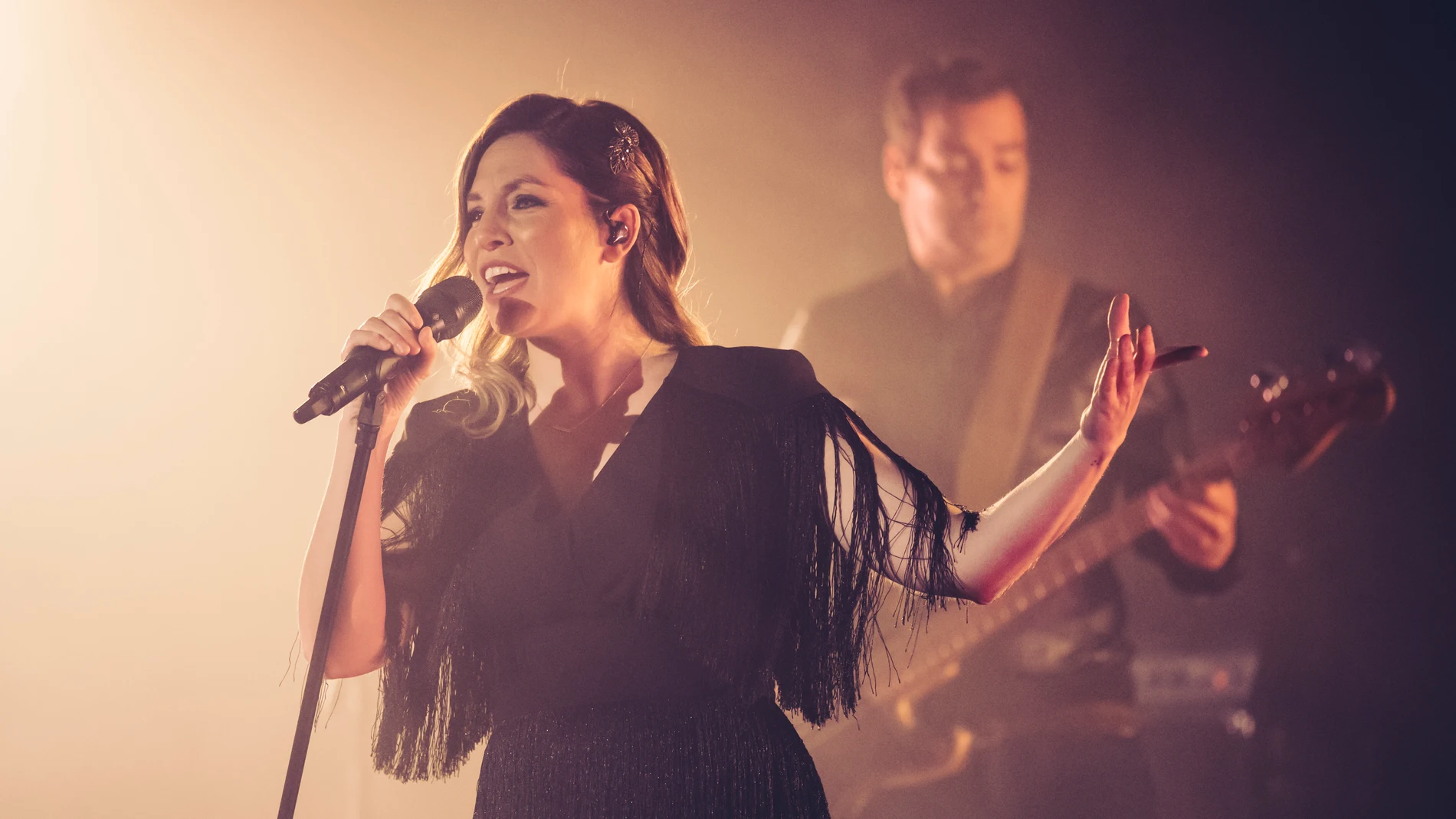 Leire Martínez en un concierto en 2021 Leire Martínez en un concierto en 2021