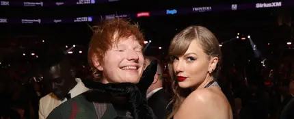 Ed Sheeran y Taylor SwIft en los Premios Grammy 2024 Ed Sheeran y Taylor SwIft en los Premios Grammy 2024