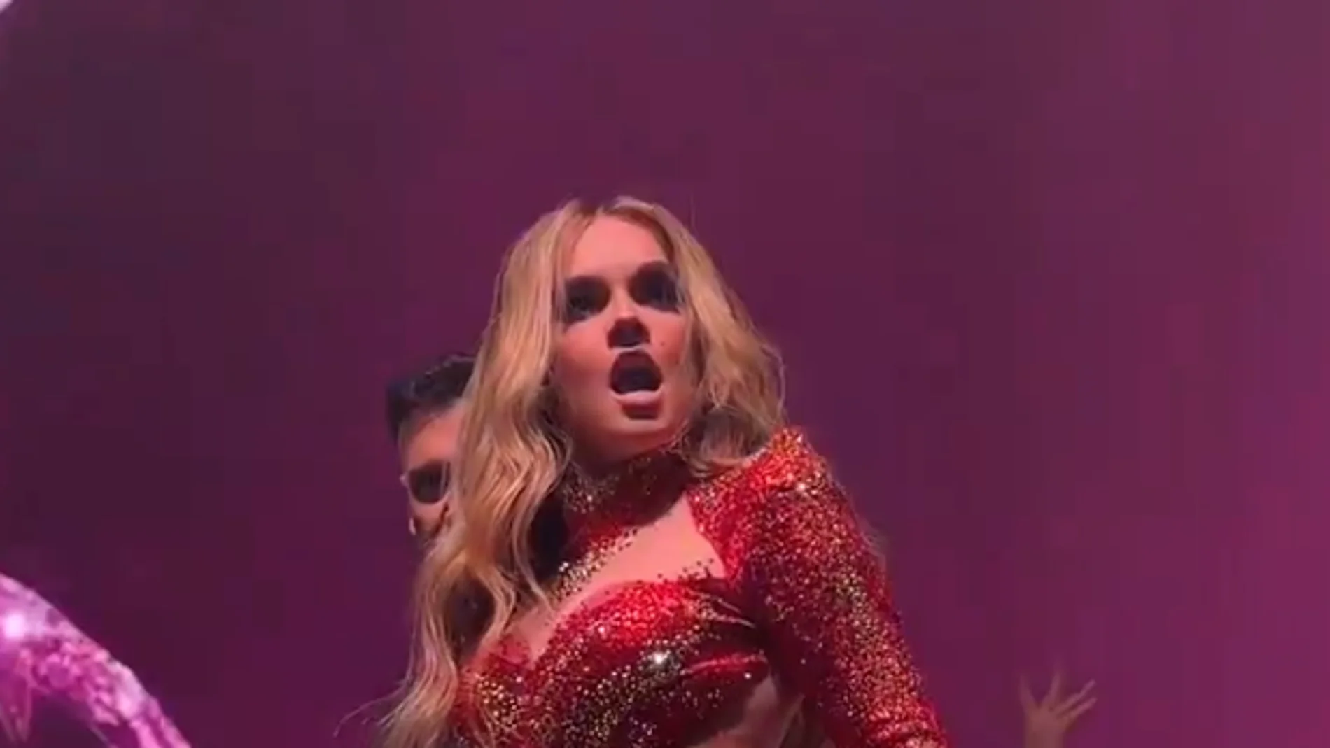 Melody, en el concierto preEurovisión de Londres Melody, en el concierto preEurovisión de Londres