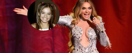 Montaje de Melody en 2002 y en 2025 Montaje de Melody en 2002 y en 2025