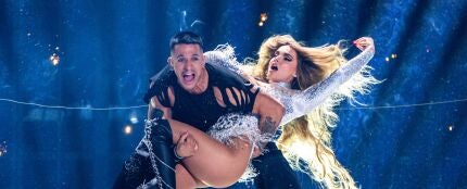 El final de la actuación de Melody en la primera semifinal de Eurovisión 2025