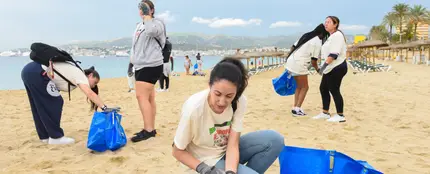 Activamos la ALERTA ECO de Europa FM en la playa de Palma Activamos la ALERTA ECO de Europa FM en la playa de Palma