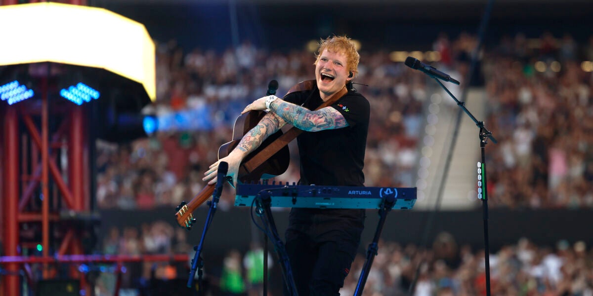 Ed Sheeran en su primer concierto en el Metropolitano