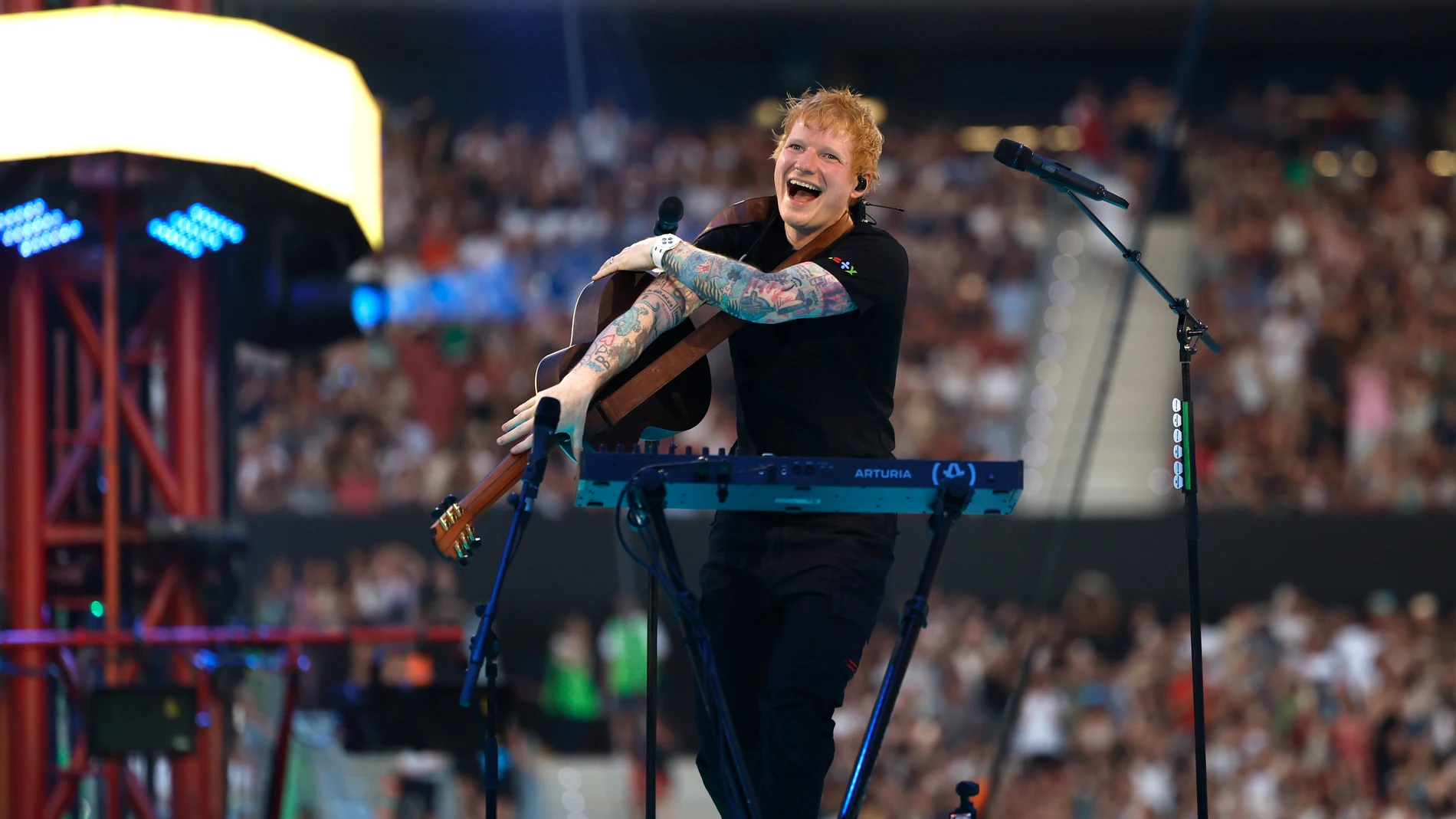 Ed Sheeran en su primer concierto en el Metropolitano Ed Sheeran en su primer concierto en el Metropolitano
