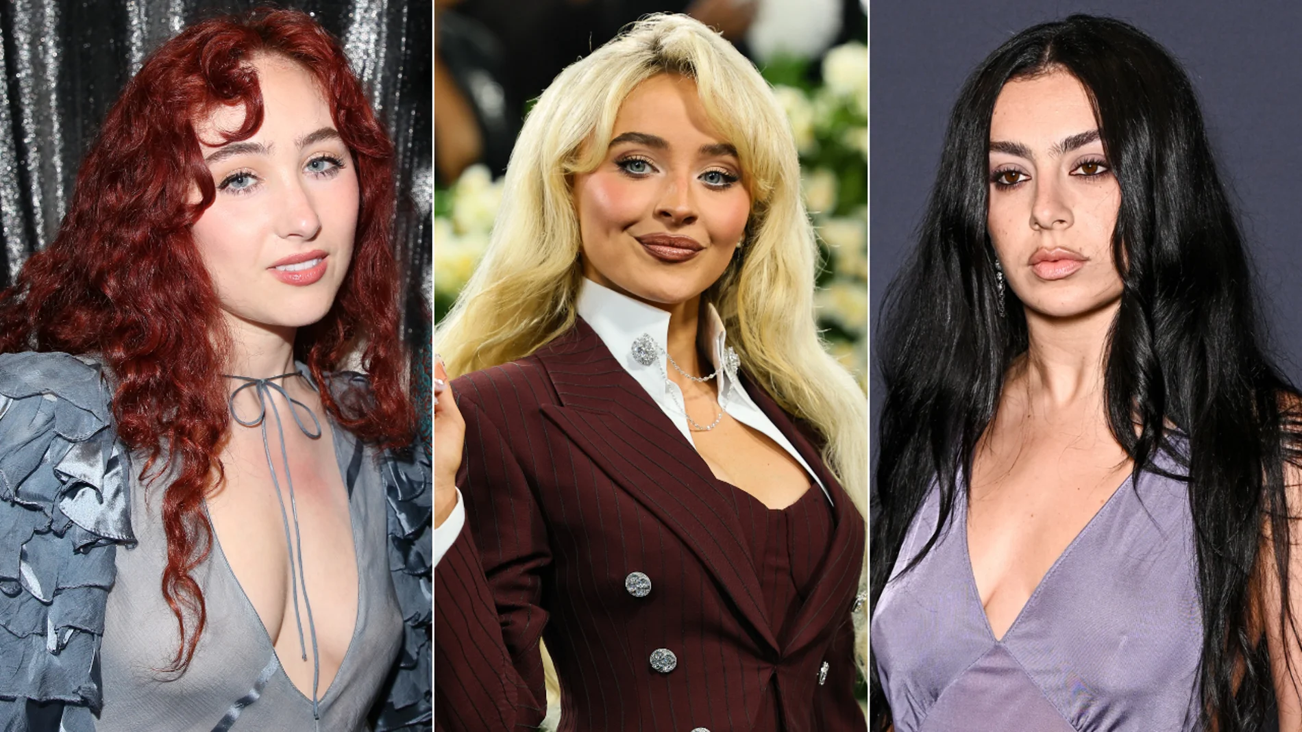Chappell Roan, Sabrina Carpenter y Charli XCX Chappell Roan, Sabrina Carpenter y Charli XCX