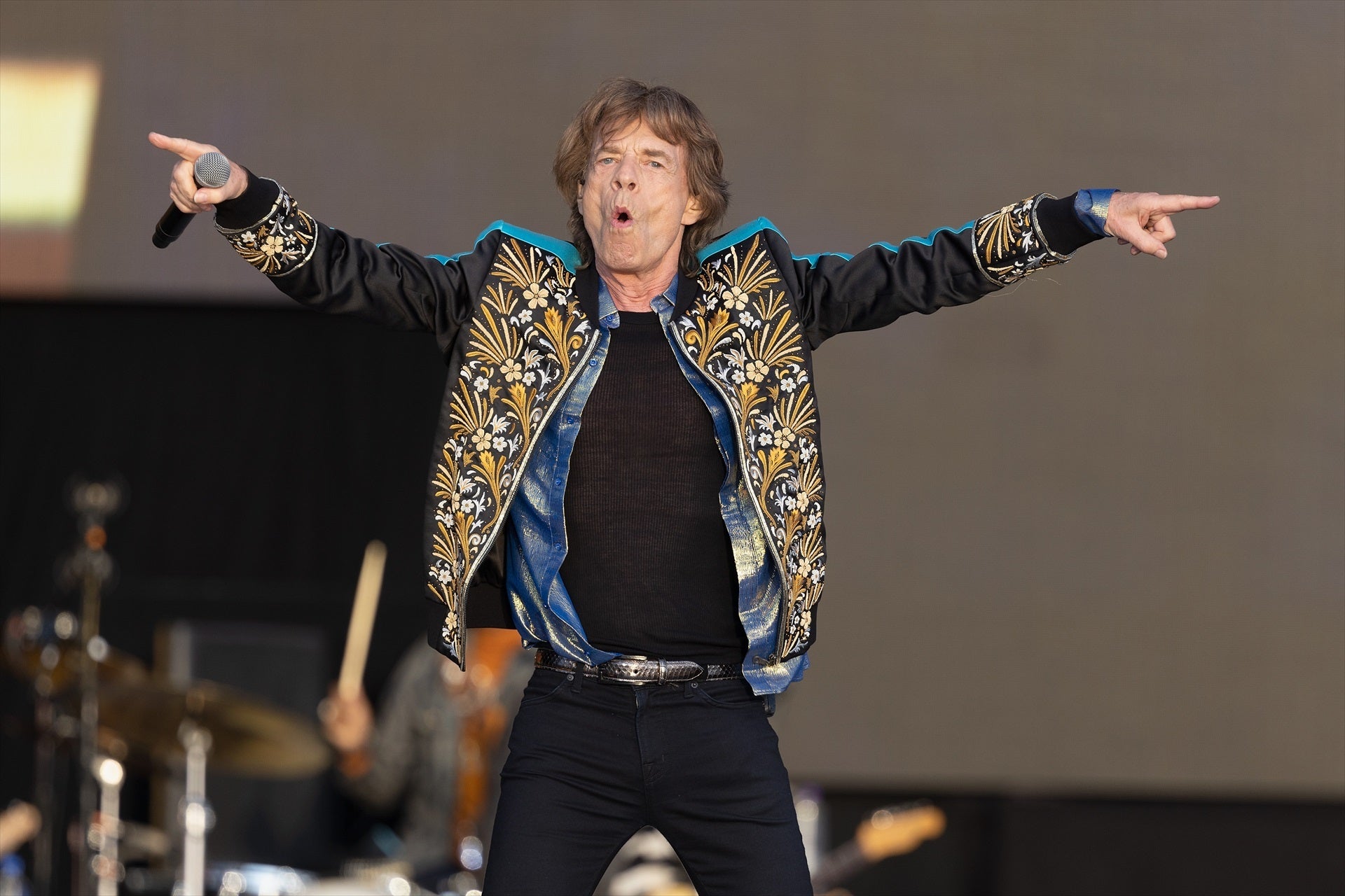 Mick Jagger durante un concierto de The Rolling Stones Mick Jagger durante un concierto de The Rolling Stones
