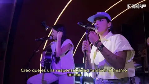 Risas, confesiones de amor y una setlist improvisada en el Local de ensayo Europa FM con Marlena Risas, confesiones de amor y una setlist improvisada en el Local de ensayo Europa FM con Marlena