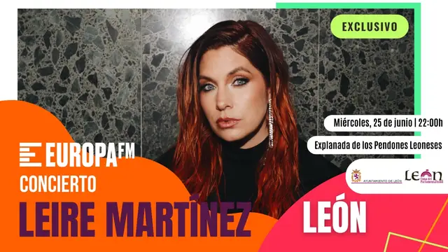 Leire Martínez dará su primer concierto en solitario en León de la mano de Europa FM