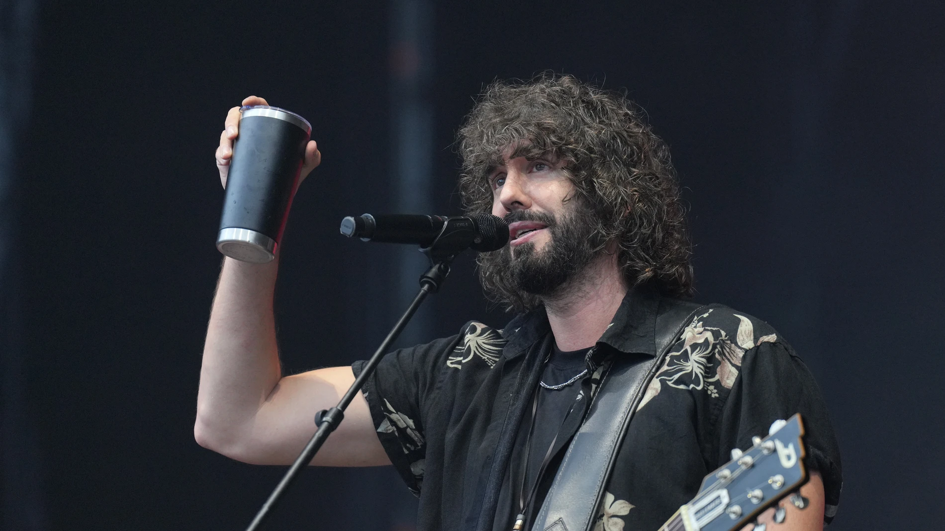 Mikel Izal en el festival O Son do Camiño Mikel Izal en el festival O Son do Camiño