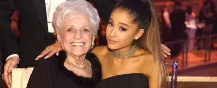 Ariana Grande y su abuela Marjorie Grande en 2016 Ariana Grande y su abuela Marjorie Grande en 2016